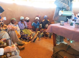 village ladies joined us for tea