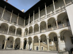 Wawel Castle courtyard; Krakow
