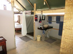 we had a family size cabin in Kafue