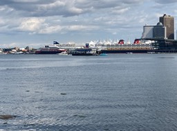 we were the smallest on docked!