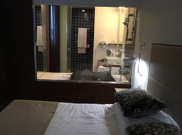window into our Evora hotel bathroom!